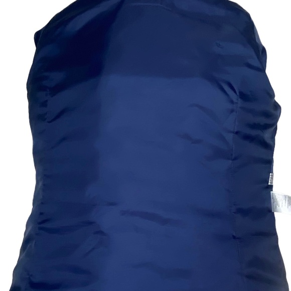 NFL Team Apparel Women’s Puffer Quilted Coat L Navy Blue Full Zip Collared - Picture 10 of 16